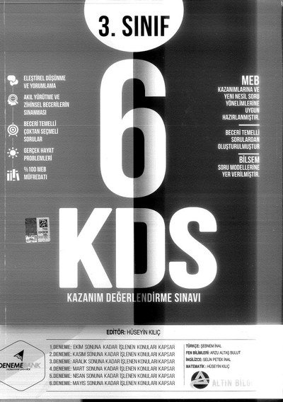 6 KAZANIM DEĞERLENDİRME SINAVI Fotokopinci -
