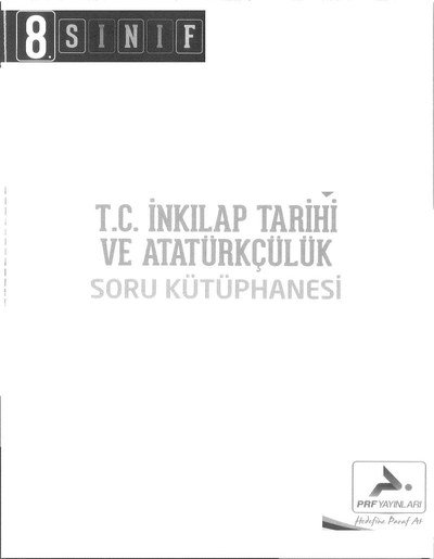 T.C. İNKILAP TARİHİ VE ATATÜRKÇÜLÜK SORU KÜTÜPHANESİ Fotokopinci -