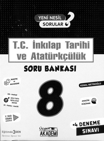 T.C. İNKILAP TARİHİ VE ATATÜRKÇÜLÜK SORU BANKASI Fotokopinci -