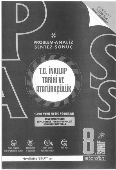 PROBLEM ANALİZ SENTEZ SONUÇ T.C. İNKILAP TARİHİ VE ATATÜRKÇÜLÜK Fotokopinci -