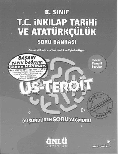 T.C. İNKILAP TARİHİ VE ATATÜRKÇÜLÜK US-TEROİT