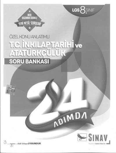 ÖZEL KONU ANLATIMLI T.C. İNKILAP TARİHİ VE ATATÜRKÇÜLÜK SORU BANKASI Fotokopinci -