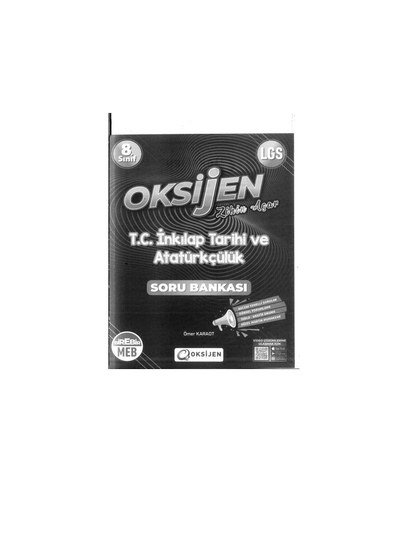 OKSİJEN T.C. İNKILAP TARİHİ VE ATATÜRKÇÜLÜK SORU BANKASI Fotokopinci -