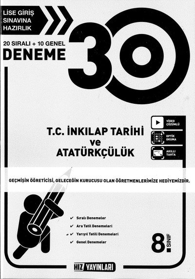 30 DENEME T.C. İNKILAP TARİH VE ATATÜRKÇÜLÜK