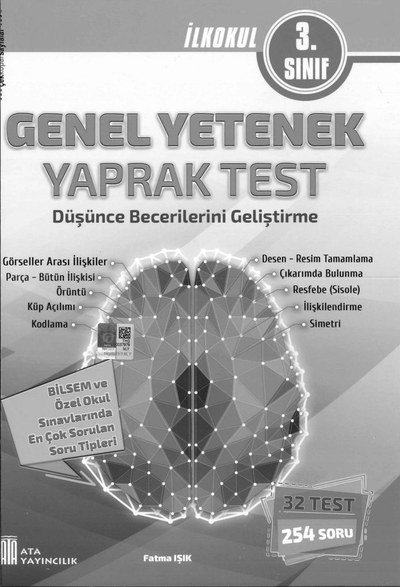 GENEL YETENEK DÜŞÜNCE BECERİLERİNİ GELİŞTİRME Fotokopinci -