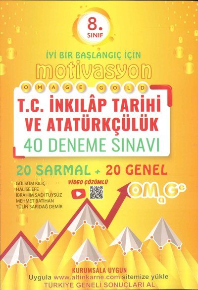 MOTİVASYON T.C. İNKILAP TARİHİ VE ATATÜRKÇÜLÜK 40 DENEME SINAVI Fotokopinci -