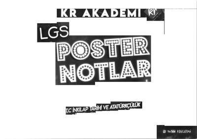 T.C. İNKILAP TARİHİ VE ATATÜRKÇÜLÜK LGS POSTER NOTLAR Fotokopinci -