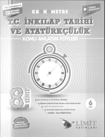 KRONOMETRE T.C. İNKILAP TARİHİ VE ATATÜRKÇÜLÜK Fotokopinci -