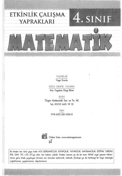 MATEMATİK Fotokopinci -