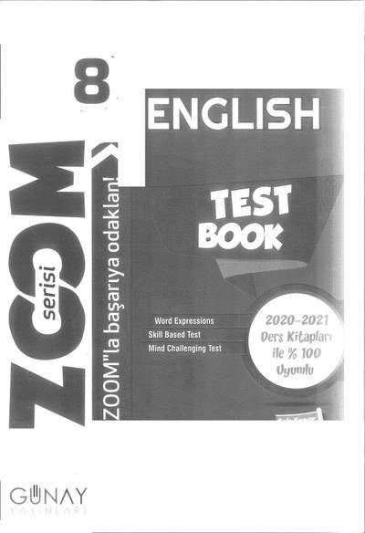 ENGLISH TEST BOOK ZOOM SERİSİ Fotokopinci -