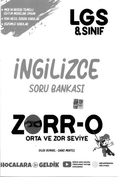 İNGİLİZCE SORU BANKASI ZORR-O Fotokopinci -