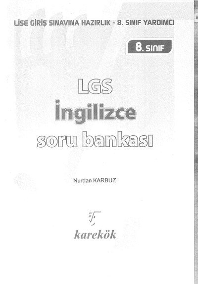 LGS İNGİLİZCE SORU BANKASI Fotokopinci -
