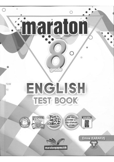 MARATON ENGLISH TEST BOOK Fotokopinci -