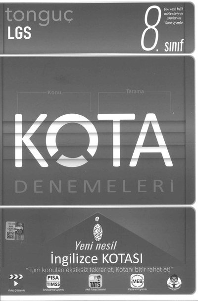 LGS KOTA DENEMELERİ YENİ NESİL İNGİLİZCE KOTASI Fotokopinci -