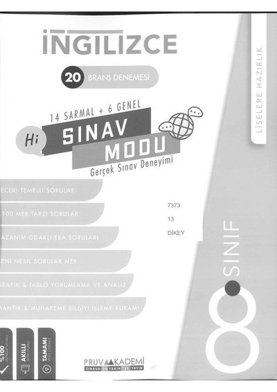 İNGİLİZCE 20 BRANŞ DENEMESİ SINAV MODU Fotokopinci -