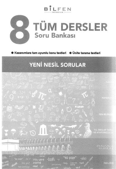 TÜM DERSLER SORU BANKASI YENİ NESİL SORULAR