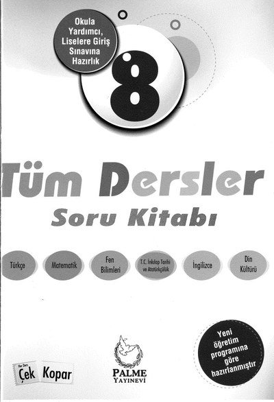 TÜM DERSLER SORU KİTABI Fotokopinci -