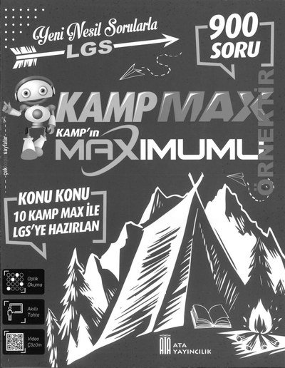 YENİ NESİL SORULARLA LGS KAMPMAX KAMP'IN MAXIMUMU 900 SORU Fotokopinci -