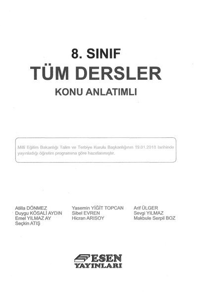 TÜM DERSLER KONU ANLATIMLI