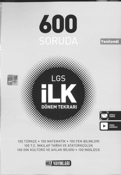 600 SORUDA LGS İLK DÖNEM TEKRARI Fotokopinci -