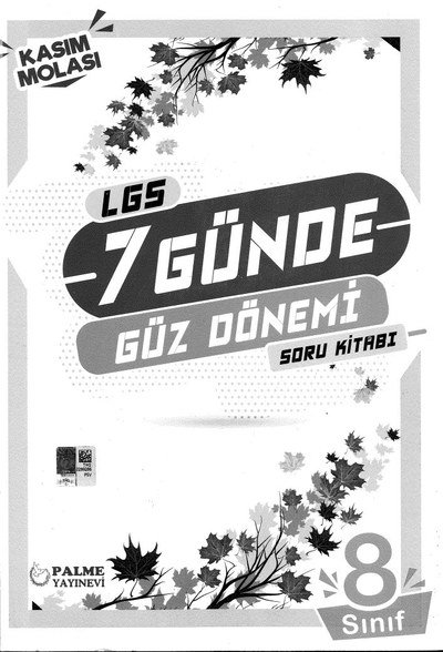 LGS 7 GÜNDE GÜZ DÖNEMİ SORU KİTABI Fotokopinci -