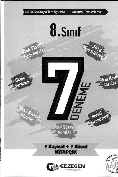 7 DENEME İLERİ DÜZEY SORULAR KİTAPÇIK Fotokopinci -