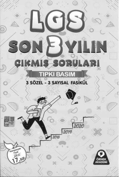 LGS SON 3 YILIN ÇIKMIŞ SORULARI TIPKI BASIM 3 SÖZEL 3 SAYISAL FASİKÜL Fotokopinci -