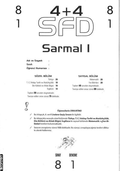 4+4 SFD SARMALI Fotokopinci -