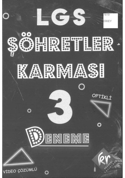 LGS ŞÖHRETLER KARMASI 3 DENEME OPTİKLİ