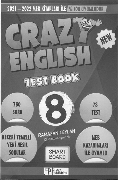 CRAZYI ENGLISH TEST BOOK Fotokopinci -