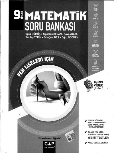 MATEMATİK SORU BANKASI FEN LİSELERİ İÇİN