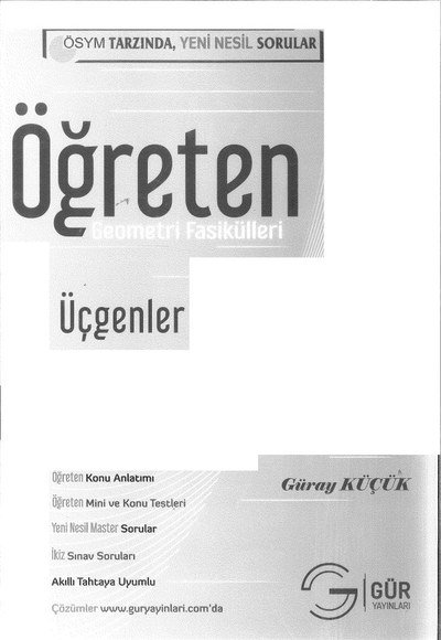 ÖĞRETEN GEOMETRİ FASİKÜLLERİ ÜÇGENLER Fotokopinci -