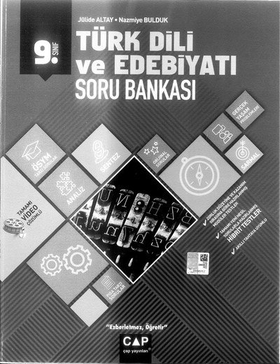TÜRK DİLİ VE EDEBİYATI SORU BANKASI Fotokopinci -