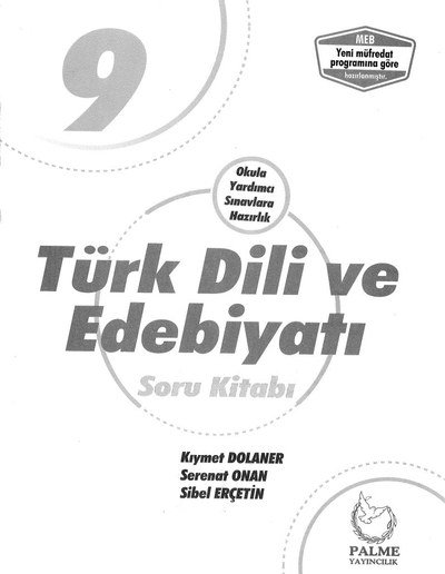 TÜRK DİLİ VE EDEBİYATI SORU KİTABI Fotokopinci -