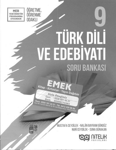 TÜRK DİLİ VE EDEBİYATI SORU BANKASI Fotokopinci -