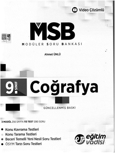 MODÜLER SORU BANKASI COĞRAFYA Fotokopinci -
