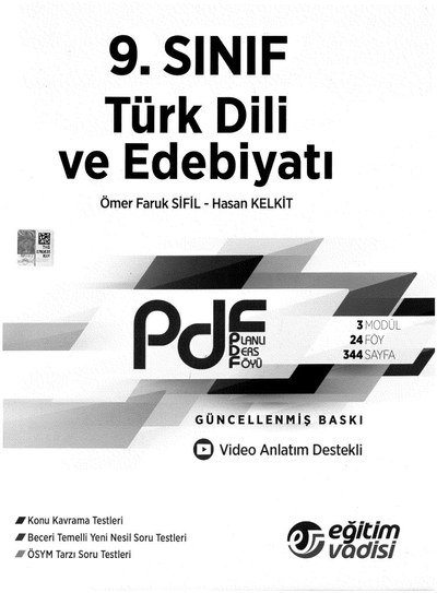 TÜRK DİLİ VE EDEBİYATI PUANLI DERS FÖYÜ Fotokopinci -