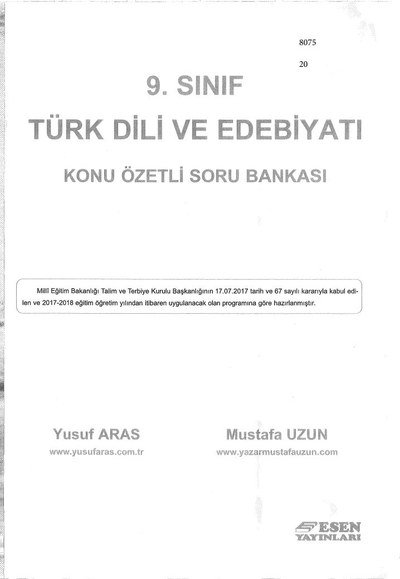 TÜRK DİLİ VE EDEBİYATI KONU ÖZETLİ SORU BANKASI