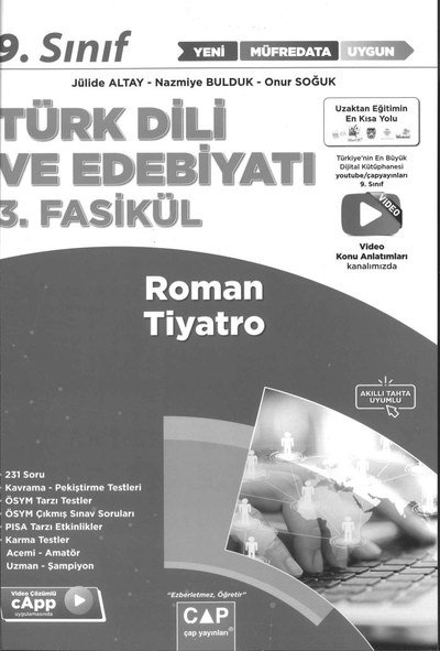 TÜRK DİLİ VE EDEBİYATI 3. FASİKÜL ROMAN TİYATRO