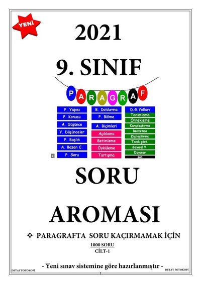 PARAGRAF SORU BANKASI 750 SORU Fotokopinci -