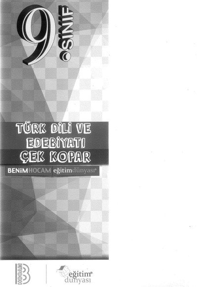 TÜRK DİLİ VE EDEBİYATI ÇEK KOPAR Fotokopinci -