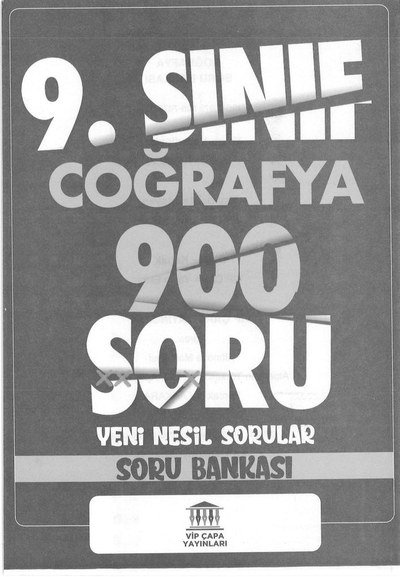 COĞRAFYA 900 SORU YENİ NESİL SORULAR SORU BANKASI Fotokopinci -