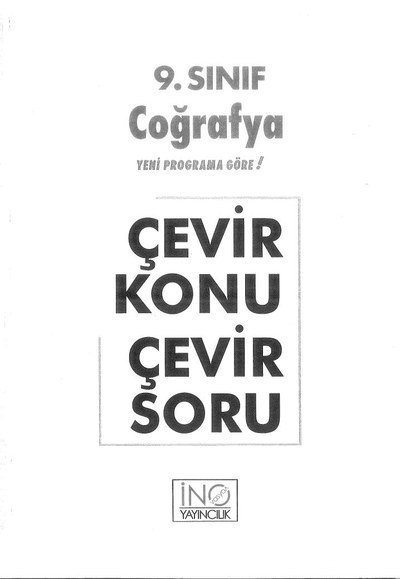 COĞRAFYA ÇEVİR KONU ÇEVİR SORU Fotokopinci -