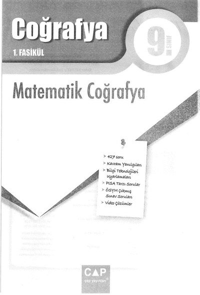 COĞRAFYA 1. FASİKÜL MATEMATİK COĞRAFYA Fotokopinci -