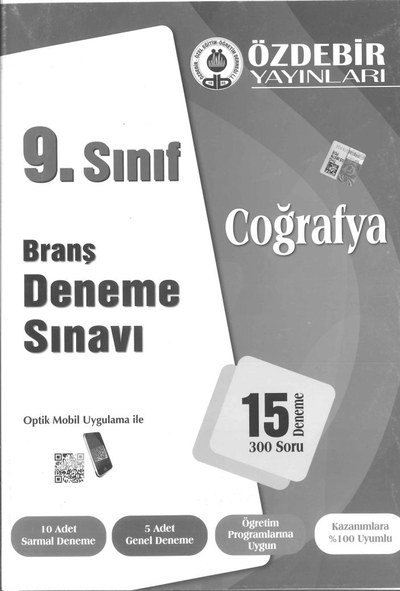 BRANŞ DENEME SINAVI COĞRAFYA 15 DENEME 300 SORU Fotokopinci -