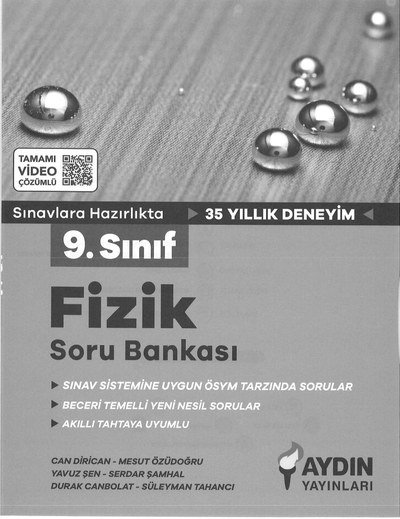 FİZİK SORU BANKASI SINAVLARA HAZIRLIK 35 YILLIK DENEYİM Fotokopinci -