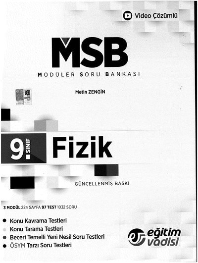 MODÜLER SORU BANKASI FİZİK GÜNCELLENMİŞ BASKI