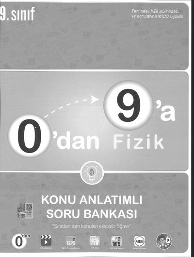 0'DAN 9'A FİZİK KONU ANLATIMLI SORU BANKASI Fotokopinci -