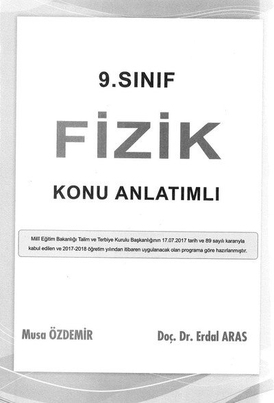 FİZİK KONU ANLATIMLI Fotokopinci -