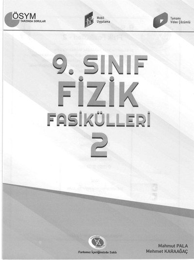 FİZİK FASİKÜLLERİ 2 ÖSYM TARZINDA SORULAR Fotokopinci -